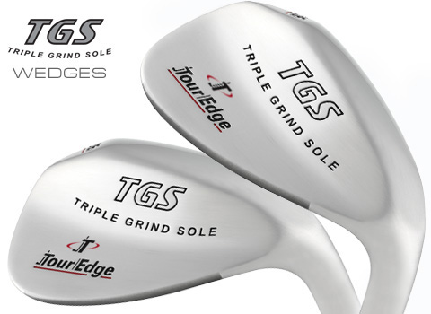 Tour Edge Men's TGS Triple Grind Sole Wedge (Right Hand, Stainless Steel, Uniflex, 58 degrees, 35.25 inches)